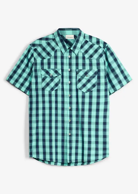 Camicia a maniche corte in puro cotone, bonprix