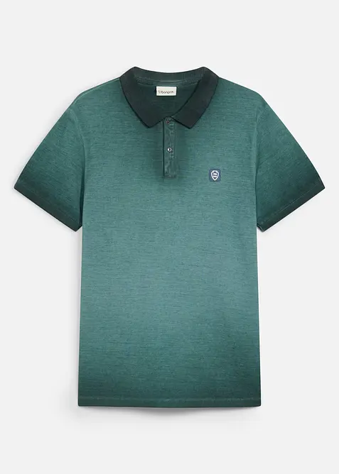 Polo in piquet effetto lavato, bonprix