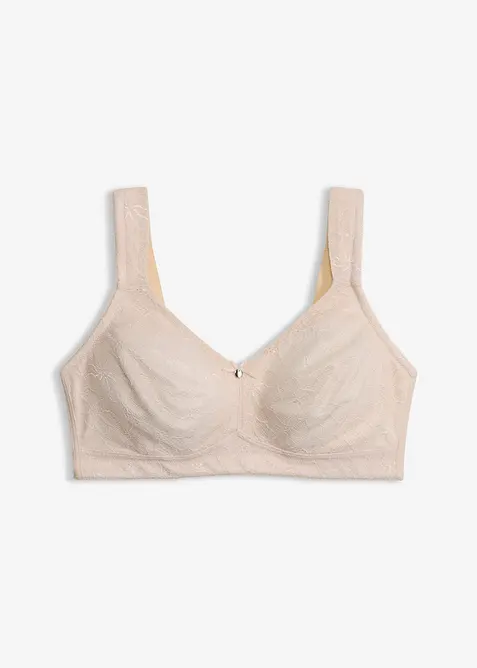 Reggiseno contenitivo senza ferretto con spalline imbottite, bonprix