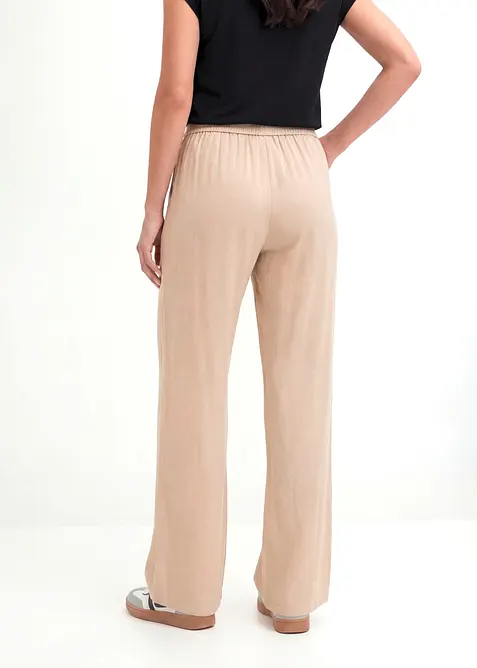 Pantaloni a palazzo in morbida viscosa, bonprix