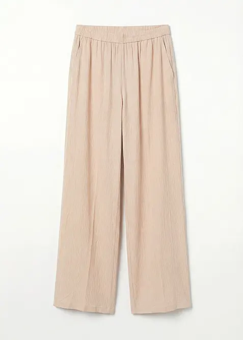 Pantaloni a palazzo in morbida viscosa, bonprix