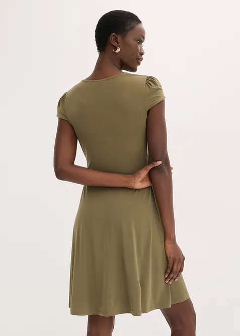 Abito di jersey con fibbia decorativa, bonprix