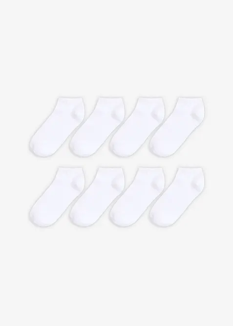Calzini per sneakers con cotone biologico (pacco da 8 paia), bonprix
