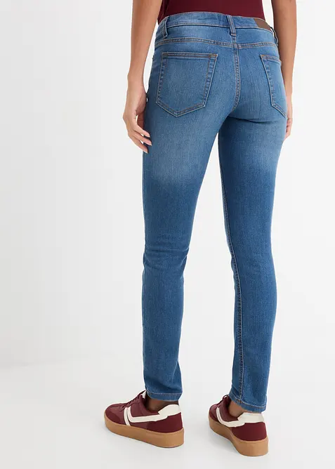 Jeans skinny elasticizzati, vita media, bonprix