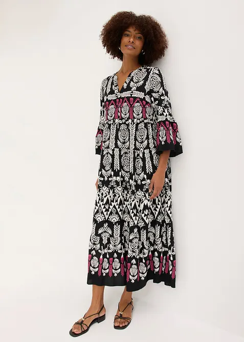 Abito lungo in viscosa fluida, bonprix