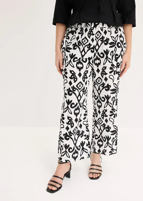 Pantaloni larghi in viscosa fluida, bonprix