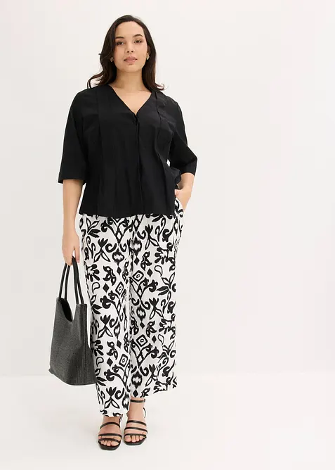 Pantaloni larghi in viscosa fluida, bonprix