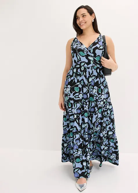 Abito lungo in morbido misto viscosa, bonprix