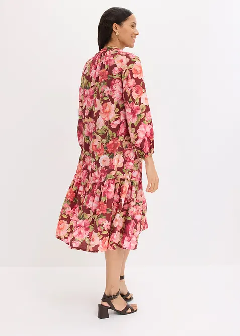 Abito midi in misto viscosa fluido, bonprix