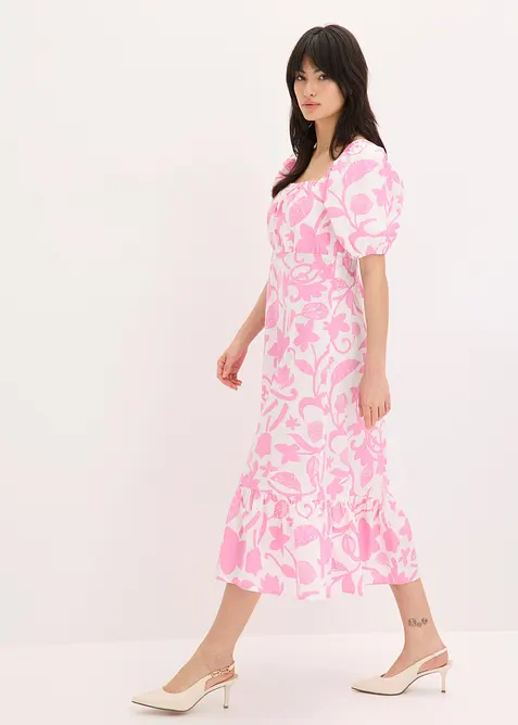 Abito midi in puro cotone biologico, bonprix