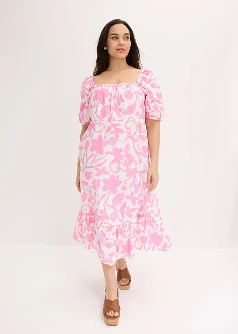 Abito midi in puro cotone biologico, bonprix