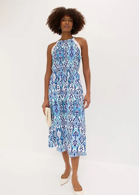 Abito midi con pizzo, bonprix