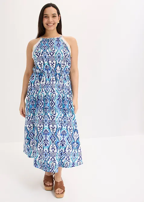 Abito midi con pizzo, bonprix