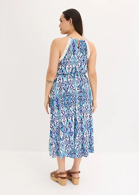 Abito midi con pizzo, bonprix