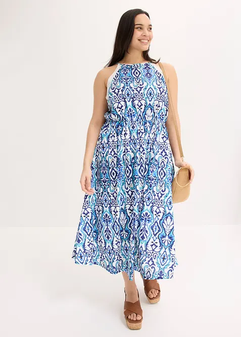 Abito midi con pizzo, bonprix