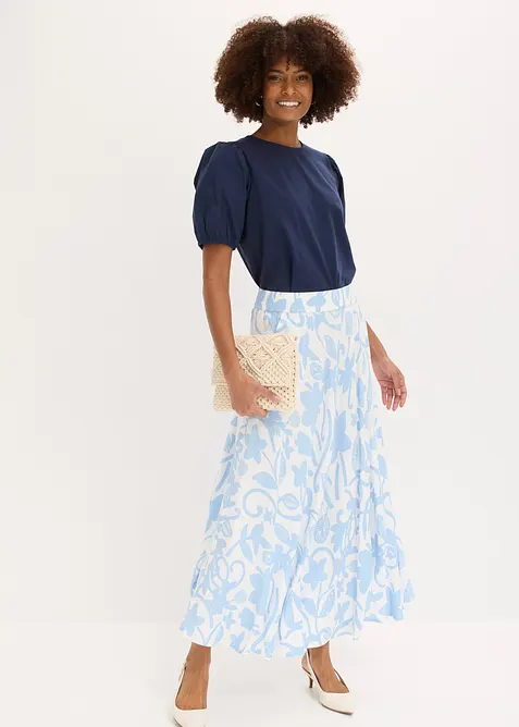 Gonna lunga in viscosa fluida, bonprix