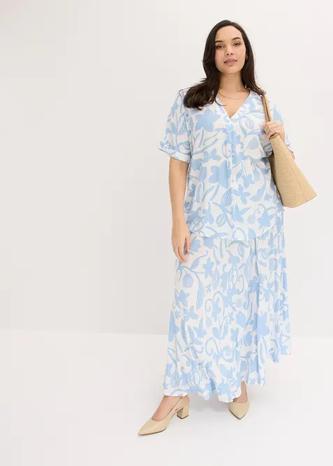 Gonna lunga in viscosa fluida, bonprix