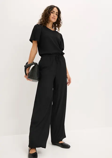 Maglia in cr&ecirc;pe operato, bonprix