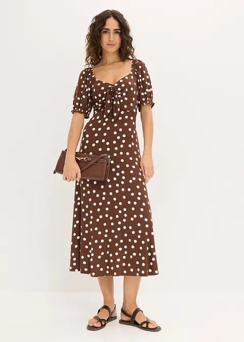 Abito midi in misto viscosa, bonprix