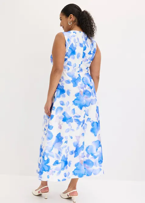 Abito lungo in satin lucido, bonprix