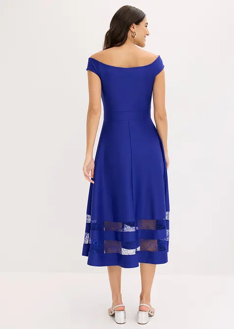 Abito a spalle scoperte con pizzo, bonprix