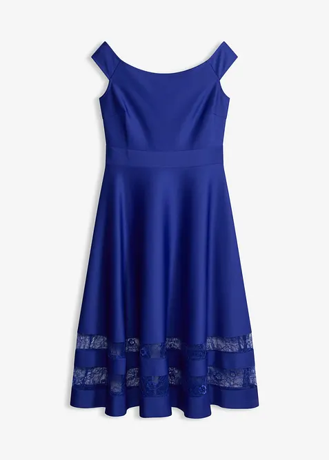 Abito a spalle scoperte con pizzo, bonprix