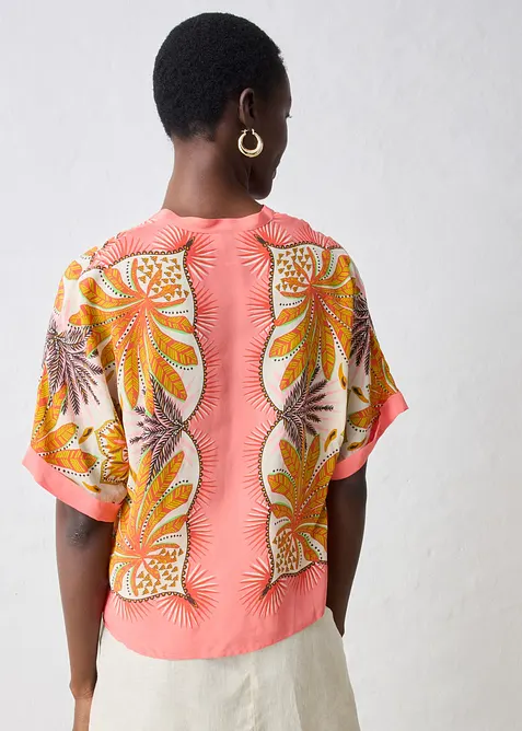 Tunica in fine misto seta, bonprix