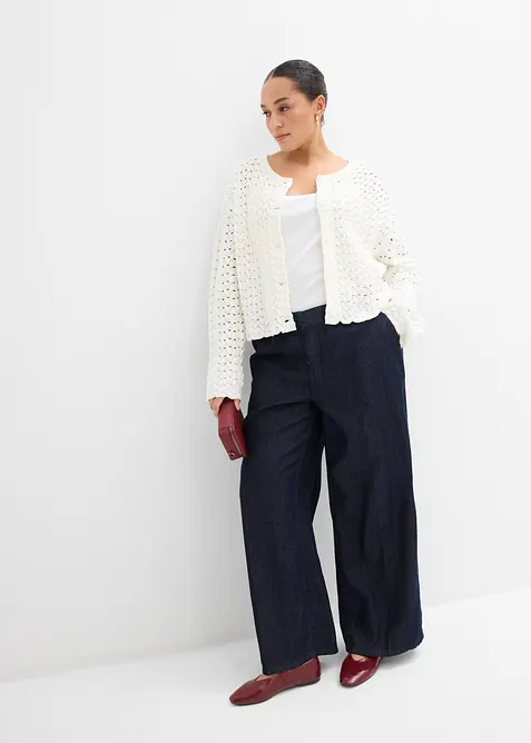 Cardigan traforato, bonprix