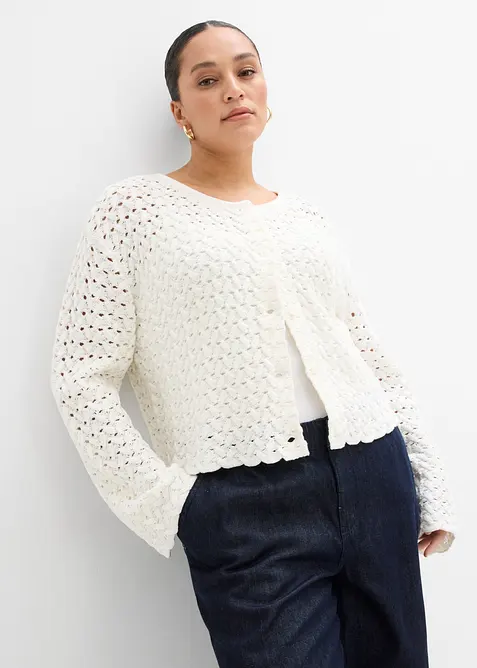 Cardigan traforato, bonprix