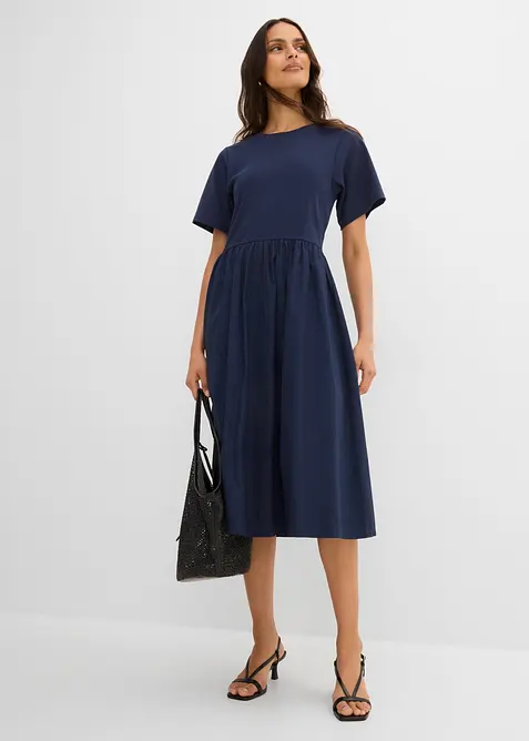 Abito midi in puro cotone, bonprix