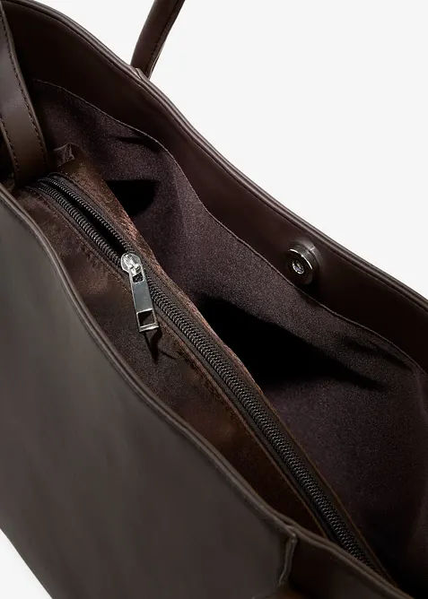 Borsa shopper con profili arrotondati e tasca interna grande, bonprix