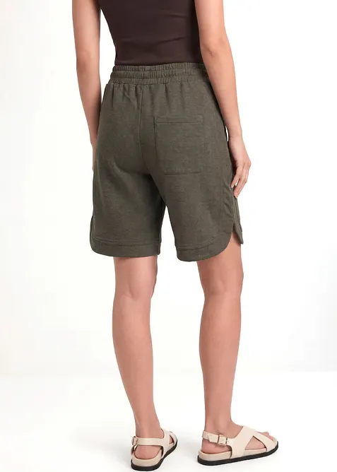 Shorts ampi in felpa di misto cotone, bonprix