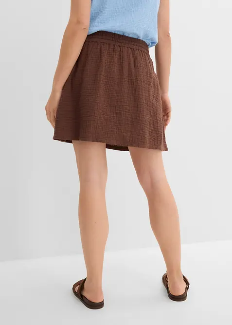 Gonna pantalone in mussola morbida, bonprix