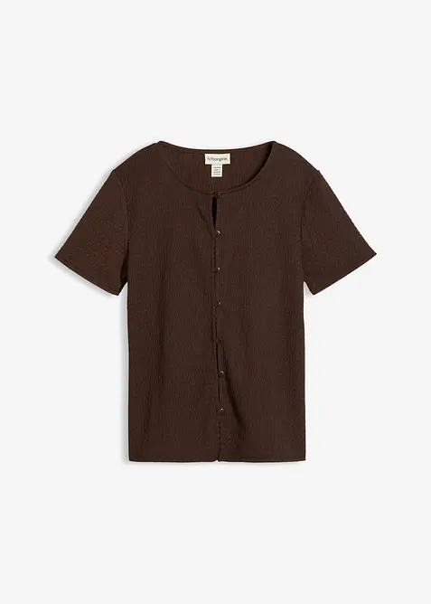 Maglia operata con bottoni, bonprix