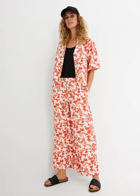 Pantaloni culotte in misto viscosa fluido, bonprix