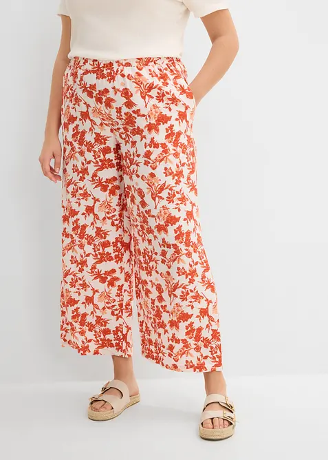 Pantaloni culotte in misto viscosa fluido, bonprix