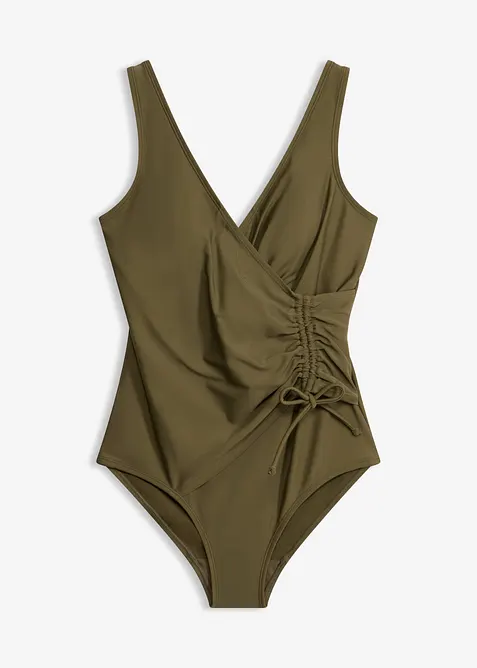 Costume intero con arricciatura ed effetto modellante leggero, bonprix