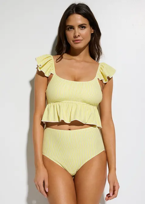 Tankini con volant (set 2 pezzi), bonprix
