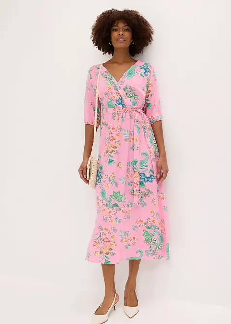 Abito midi in viscosa fluida, bonprix