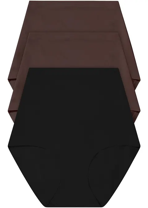 Culotte con effetto modellante medio (pacco da 3), bonprix