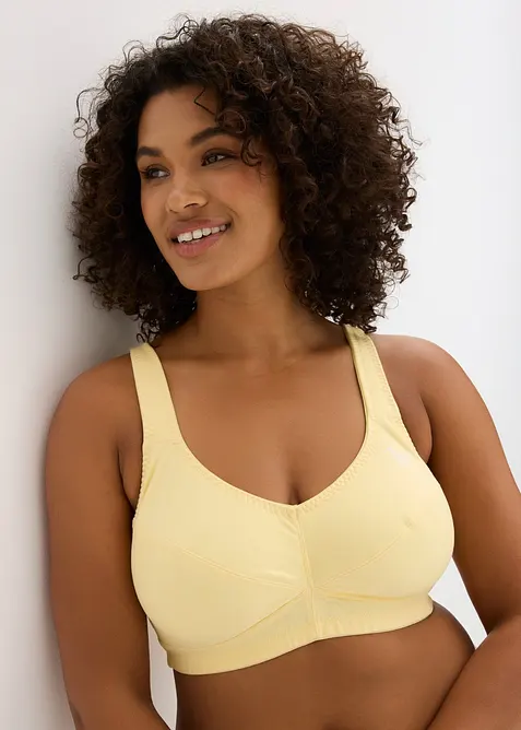 Reggiseno senza ferretto  con cotone biologico (pacco da 2), bonprix