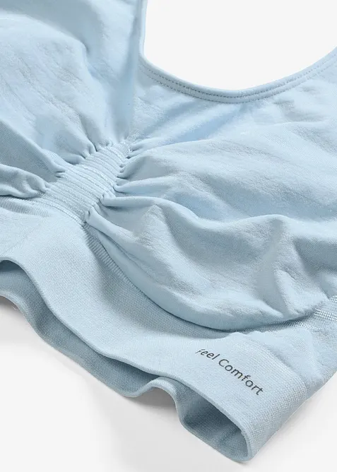 Reggiseno bustier senza cuciture Feel Comfort (pacco da 2), bonprix