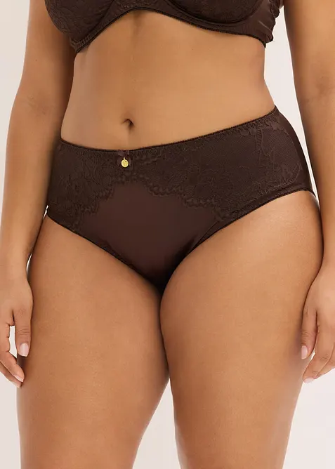 Slip alto con effetto lucido, bonprix