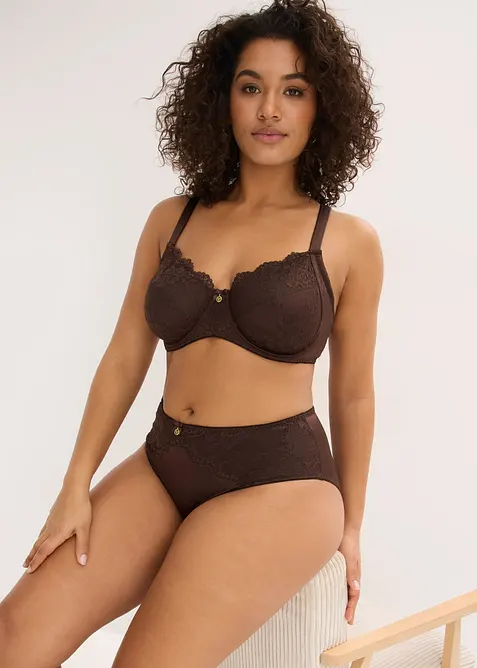 Slip alto con effetto lucido, bonprix