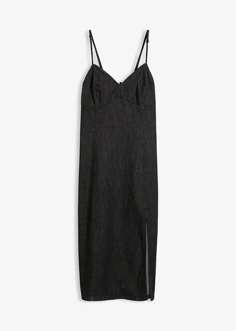 Abito di jeans con spacco, bonprix