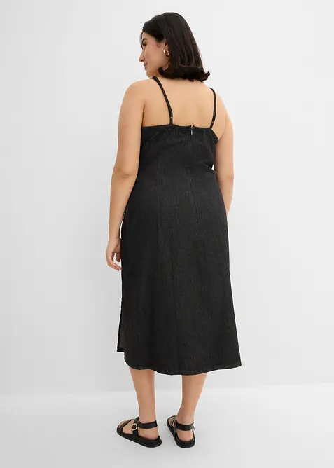 Abito di jeans con spacco, bonprix