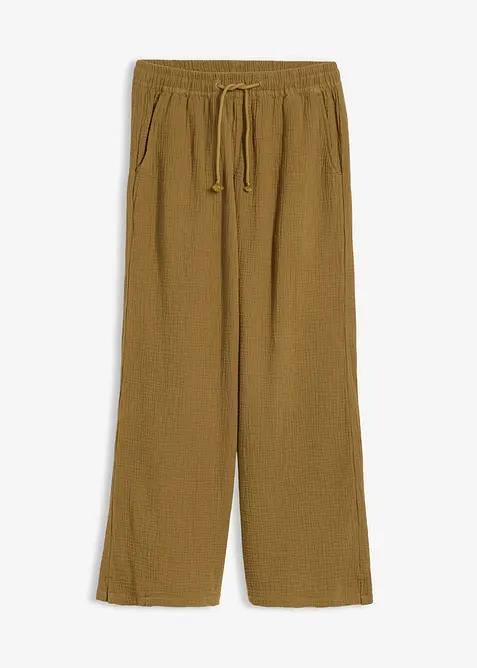 Pantaloni a palazzo in mussola leggera, bonprix