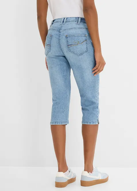 Jeans elasticizzati straight, vita media, bonprix