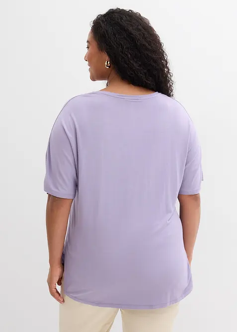 Maglia lunga in misto viscosa, bonprix