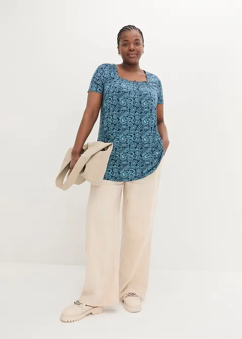 Tunica in maglina a maniche corte, bonprix